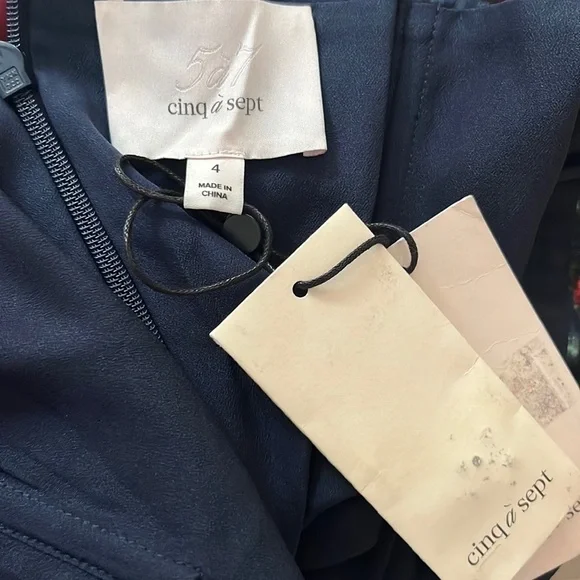 🆕 Cinq á Sept Silk Floral Trini Halter Mini Wrap Dress - Picture 12 of 12